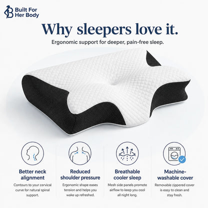 The Cervical-Curve Neck Pillow