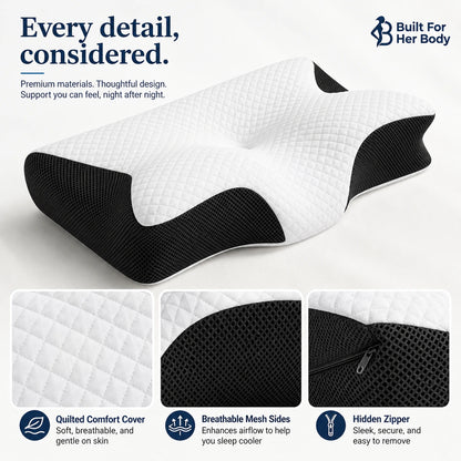 The Cervical-Curve Neck Pillow