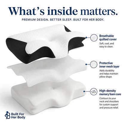 The Cervical-Curve Neck Pillow
