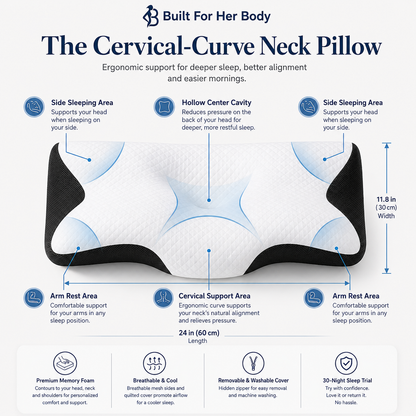 The Cervical-Curve Neck Pillow